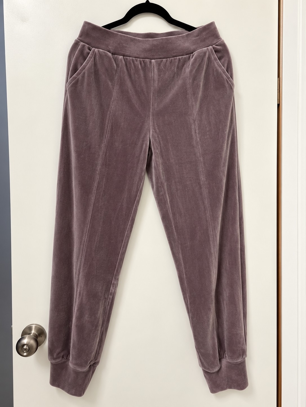 Mauve Velour Hoodie & Jogger Set – Size Medium - Picture 4 of 4
